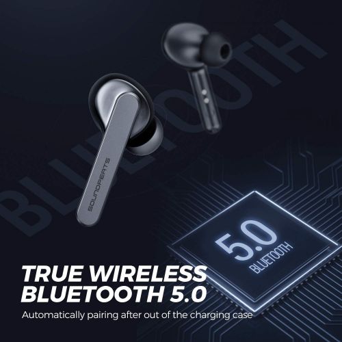  [아마존핫딜][아마존 핫딜] SoundPEATS TrueCapsule Wireless Earbuds TWS Bluetooth Earphones in-Ear Stereo Bluetooth 5.0 Earbuds Wireless Headphones with Upgraded Microphone (Smart Touch, IPX5, 24 Hours Playti