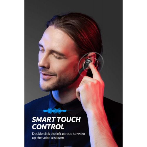  [아마존베스트]SoundPEATS True Wireless Earbuds TWS Bluetooth Headphones in-Ear Stereo Bluetooth V5.0 Earphones High Definition Mic Rechargable Wireless Headphones (Clear Calls, Smart Touch, IPX5