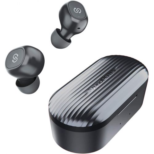  [아마존베스트]SoundPEATS True Wireless Earbuds 5.0 Bluetooth Headphones in-Ear Stereo Wireless Earphones with Mic, One-Step Pairing, Total 35 Hours, Binaural/Monaural Calls, Upgraded TrueFree Pl