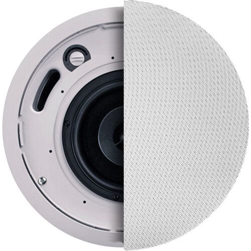  SoundTube Entertainment In-Ceiling Short Can Speaker with White Magnetic Grille (5.25