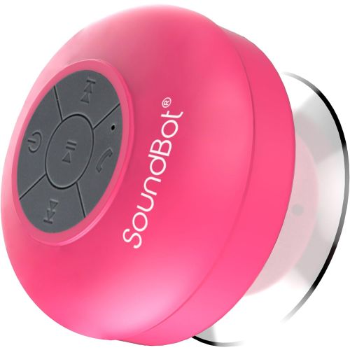  [아마존베스트]SoundBot SB510 HD Water Proof Bluetooth 3.0 Speaker, Mini Water Resistant Wireless Shower Speaker, Handsfree Portable Speakerphone with Built-in Mic