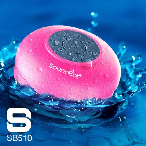  [아마존베스트]SoundBot SB510 HD Water Proof Bluetooth 3.0 Speaker, Mini Water Resistant Wireless Shower Speaker, Handsfree Portable Speakerphone with Built-in Mic