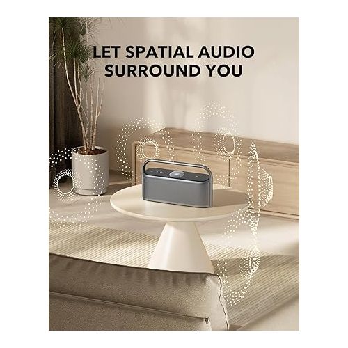  Soundcore Motion X600 Portable Bluetooth Speaker, Hi-Res Spatial Audio with Wireless 50W Sound, IPX7 Waterproof, Pro EQ, AUX-in, Portable Speaker for Home, Office, Backyard and Bathroom Use