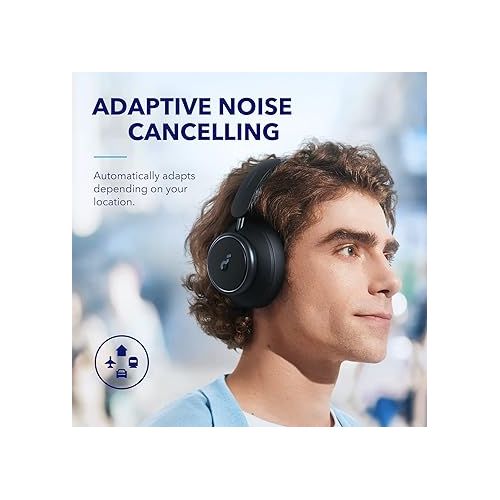  Soundcore Anker Space Q45 Adaptive Active Noise Cancelling Headphones, Black