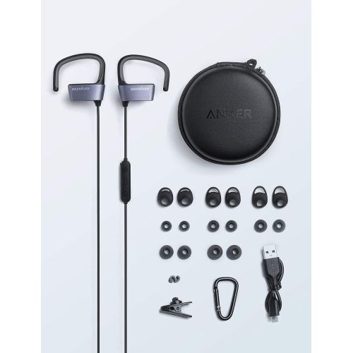  [아마존 핫딜]  [아마존핫딜]Soundcore Arc Bluetooth Kopfhoerer, Bluetooth 4.1 Kabellose Sport Kopfhoerer mit IPX5 Wasserdichte/ 10 Stunden Akkulaufzeit/ anpassbaren EarHooks, fuer Trainings, Joggen, Fitnessstudi