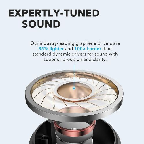  Anker Soundcore Life P2 True Wireless Earbuds with 4 Microphones, CVC 8.0 Noise Reduction, Graphene Driver, Clear Sound, USB C, 40H Playtime, IPX7 Waterproof, Wireless Earphones fo