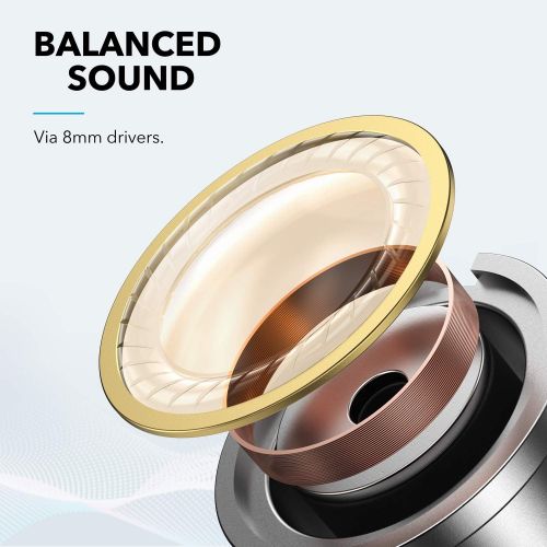  Anker Soundcore Life Dot 2 True Wireless Earbuds, 100 Hour Playtime, 8mm Drivers, Superior Sound, Secure Fit with AirWings, Bluetooth 5, Comfortable Design for Commute, Sports, Jog