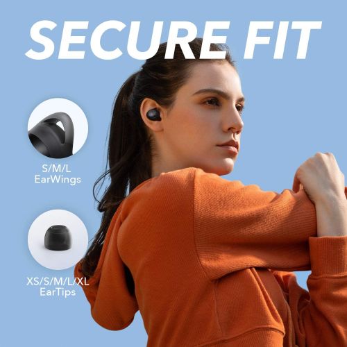  Soundcore by Anker Life A1 True Wireless Earbuds, Powerful Customized Sound, 35H Playtime, Wireless Charging, USB-C Fast Charge, IPX7 Waterproof, Button Control, Bluetooth Earbuds,