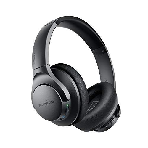  Anker Soundcore Life Q20 Hybrid Active Noise Cancelling Headphones, Wireless Over Ear Bluetooth Headphones, 40H Playtime, Hi-Res Audio, Deep Bass, Memory Foam Ear Cups, for Travel,