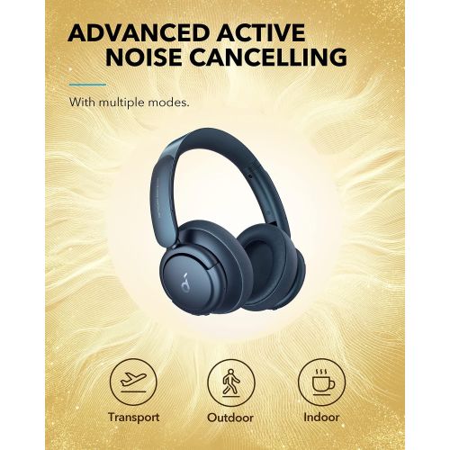  Soundcore by Anker Life Q35 Multi Mode Active Noise Cancelling Headphones, Bluetooth Headphones with LDAC for Hi Res Wireless Audio, 40H Playtime, Comfortable Fit, Clear Calls (Obs