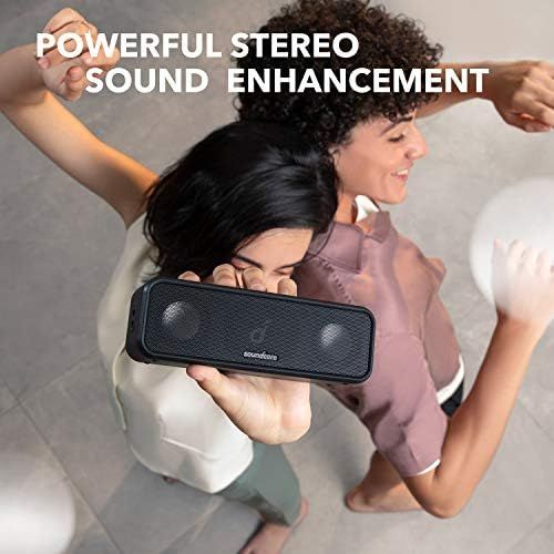  [아마존베스트]-Service-Informationen Soundcore 3 Pcs Bluetooth Speakers by Anker with Stereo Sound, Titanium Membrane Audio Driver, PartyCast, BassUp, 24 Hour Battery, IPX7 Water Protection, Custom EQ, for Home, Outdo