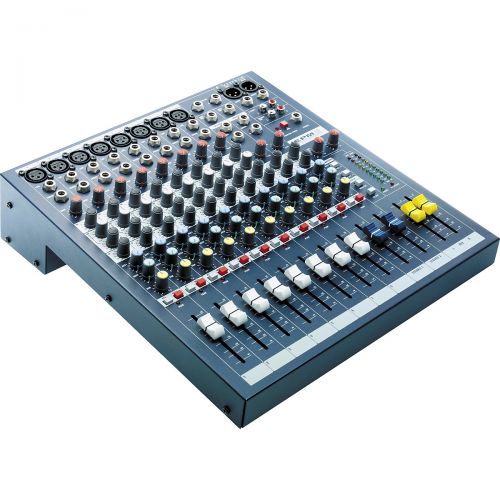  Soundcraft},description:The Soundcraft EPM8 is a 8x2 frame size mixer that places emphasizes on quality, audio performance, and an easy to understand, uncluttered control surface.