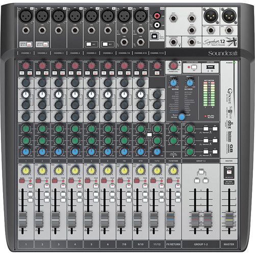  Soundcraft Signature 12 MTK 12-Input Multitrack Mixer with Effects