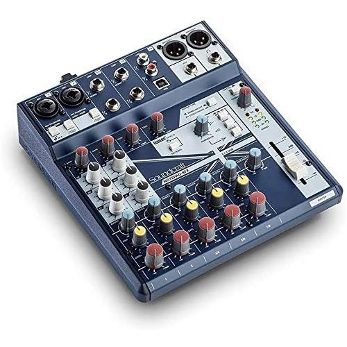  Soundcraft Notepad-8FX Small-format Analog Mixing Console with Microfiber and Free EverythingMusic 1 Year Extended Warranty