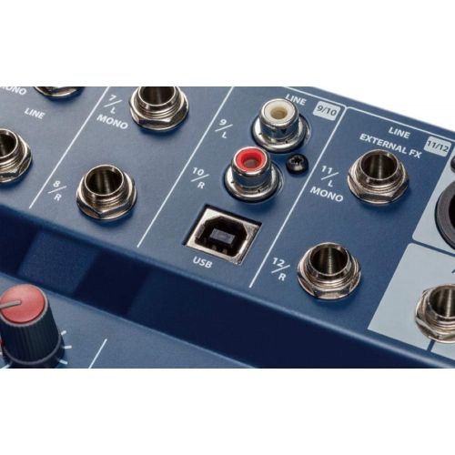  Soundcraft Notepad-8FX Small-format Analog Eight-Channel Mixing Console with USB I/O and Lexicon Effects (5085984US)