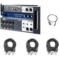 Soundcraft Ui12 12-Input Remote-Controlled Digital Mixer with 3 AxcessAbles XLR-XLR20-2 Audio Cables and AxcessAbles TRS18-D14TS109 Audio Cable