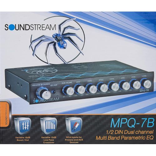  Soundstream MPQ-7B 7-Band 1/2 DIN Equalizer