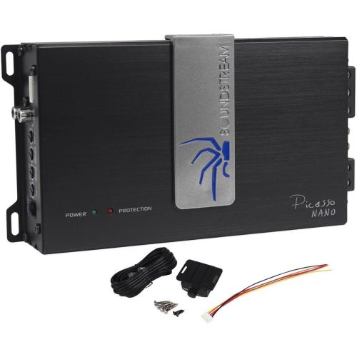  Soundstream Picasso Nano Series PN1.450D 900 Watts Peak450 Watts RMS Monoblock Class D Motorcycle Amplifier With Remote Gain Control