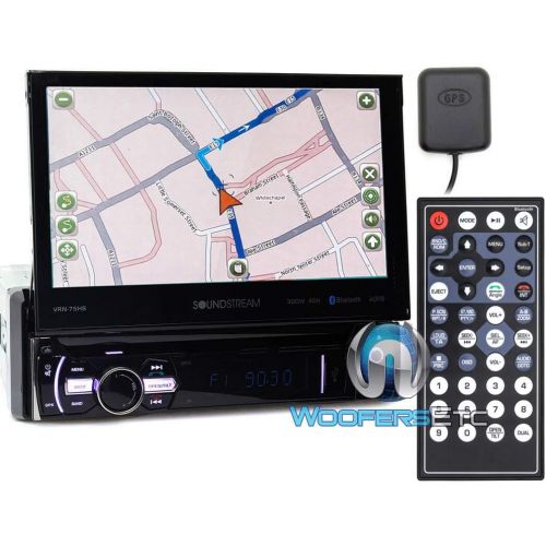  Soundstream VRN-75HB 7 Touchscreen 1-DIN w DVD, CDMP3, AMFM Receiver w GPS Navigation & Android PhoneLink