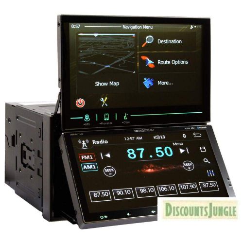  Soundstream AVID-2S Same as VRN-DD7HB Multimedia System Two Dual 7 Displays Double DIN Bluetooth car GPS NavigationDVDCDAMFM USBSD Stereo Receiver Glass wSmartSense Touchscre