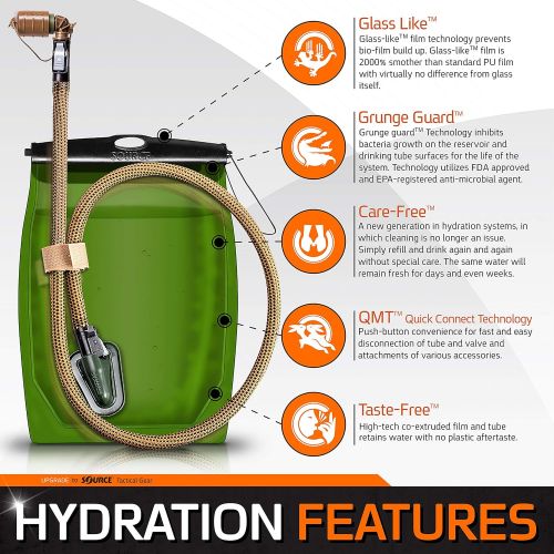  [아마존베스트]Source Tactical Kangaroo 1-Liter Collapsible Canteen Hydration System with Pouch