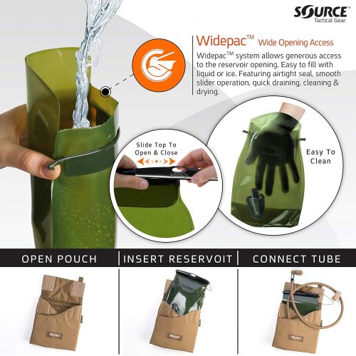  [아마존베스트]Source Tactical Kangaroo 1-Liter Collapsible Canteen Hydration System with Pouch