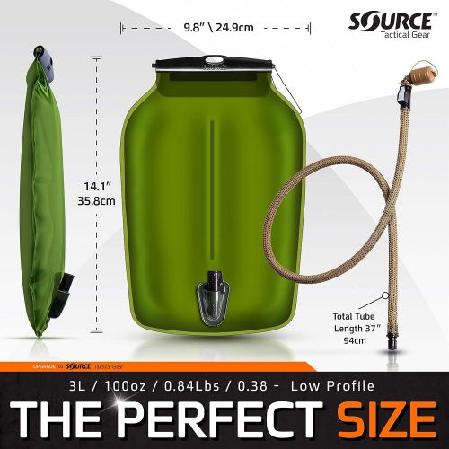  [아마존베스트]Source Tactical Gear 3L Widepac Low Profile Hydration Reservoir