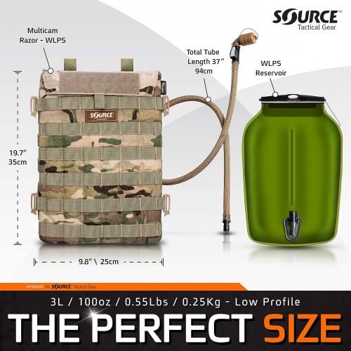  [아마존베스트]Source Tactical Razor Advance Mobility 3-Liter Hydration Pack