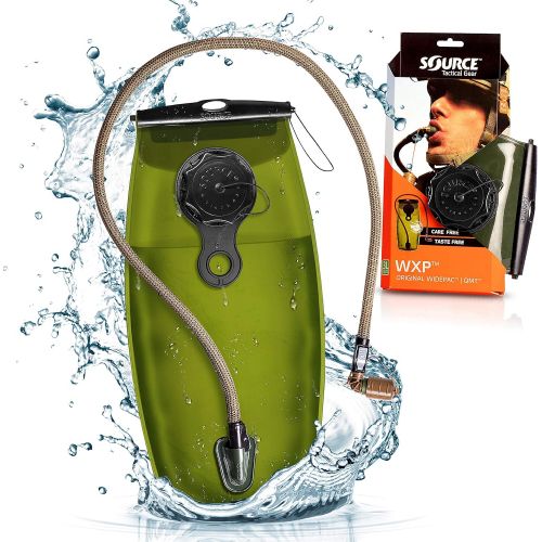  Source Hydration Bladder WXP - 3 Liter (100oz) Water Bladder with High Flow Storm Valve - Featuring All Hydration Technology Advantages (4305530003)