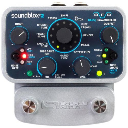  Source Audio},description:The Soundblox 2 OFD Bass microModeler packs a comprehensive, low-end enhanced collection of new and vintage overdrive, fuzz, and distortion tones into a s