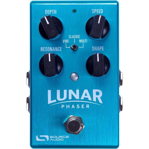  Source Audio},description:The Lunar Phaser offers three styles of swirling stereo phase modulation. Choose from Vibe - a thumping Uni-Vibe effect, Classic - a resonant and creamy 4