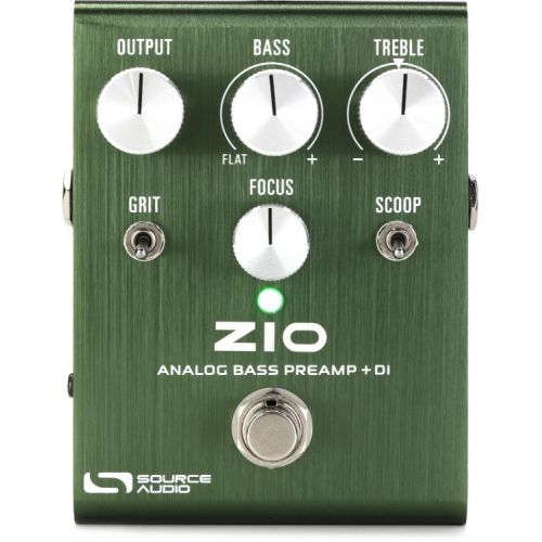  Source Audio ZIO Analog Bass Preamp/DI Pedal with Patch Cables
