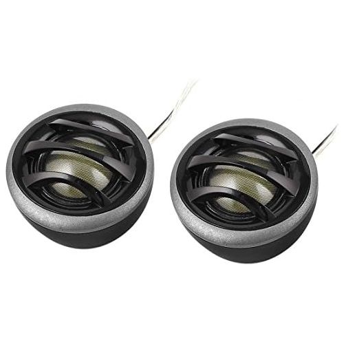  Sourcing map Pair 2 150W Micro Dome Car Audio Tweeters Speakers Black Gray