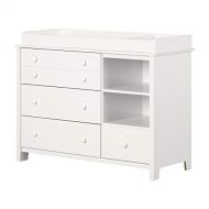 South Shore Little Smileys Changing Table with Removable Changing Station, Pure White