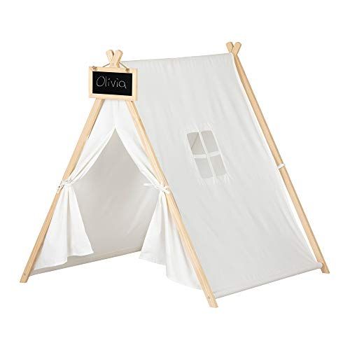  South Shore Sweedi Organic Cotton and Pine Play Tent with Chalkboard