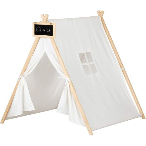  South Shore Sweedi Organic Cotton and Pine Play Tent with Chalkboard
