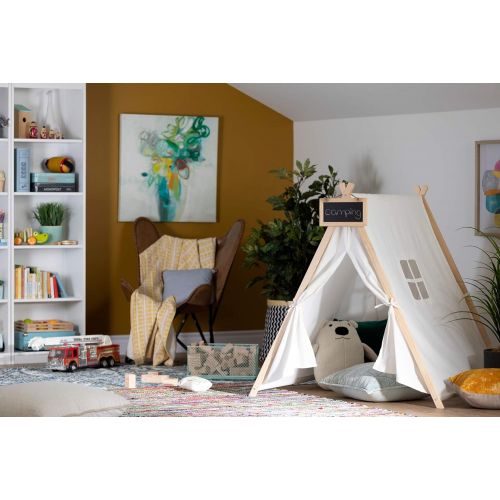  South Shore Sweedi Organic Cotton and Pine Play Tent with Chalkboard