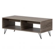 South Shore 12117 Evane, Oak Camel Coffee Table with Storage