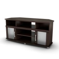 City Life Corner TV Stand - Fits TVs Up to 50 Wide - Chocolate - by South Shore