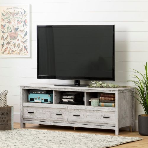 South Shore 11887 Exhibit Stand for TVs up to 60, Seaside Pine ASIN: B07FN1XPZH View on Amazon