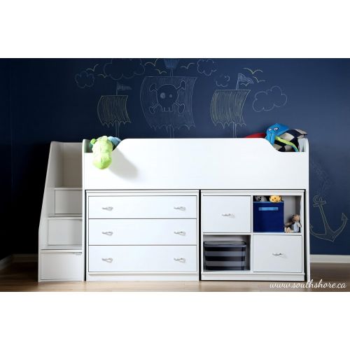  South Shore 3880033 Mobby 3-Drawer Chest, Pure White