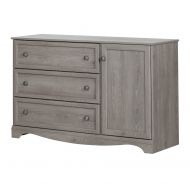 South Shore Savannah 3-Drawer Dresser with Door, Sand Oak