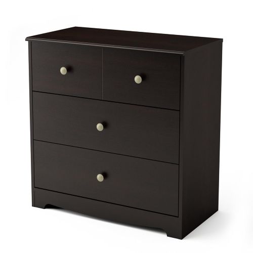  South Shore Little Teddy 3 Drawer Chest, Espresso