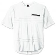 Southpole Mens Big and Tall Short Sleeve Solid Scallop Tee with Pin-Tuck Details