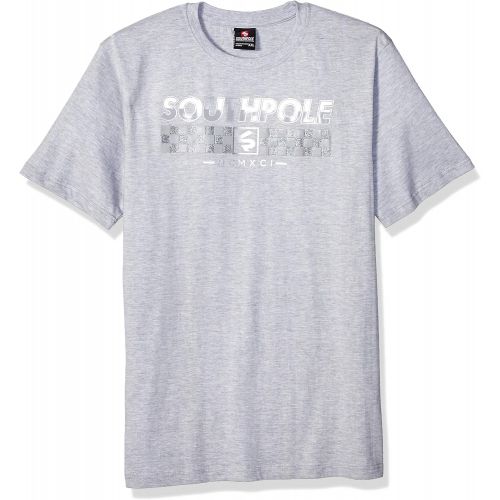  Southpole Mens Glossy Pu & Metallic Welding Tee