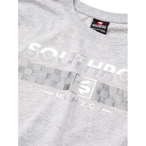  Southpole Mens Glossy Pu & Metallic Welding Tee