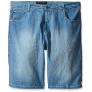 Southpole Mens Big-Tall 4180 Sand Washed Denim Short in Relaxed Fit