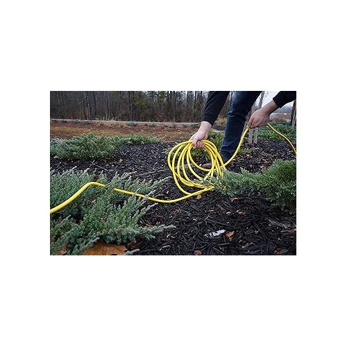  Southwire Outdoor Extension Cord, 50 Ft, 12 gauge 3 prong, Heavy Duty, SJTW Cord, Yellow, 2588