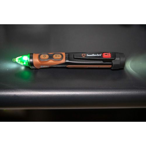  [아마존베스트]Southwire 40150N Advanced AC Non Contact Voltage Tester Pen, Dual Range 12-1000VAC/100-1000VAC, Non Contact Voltage Detector with LED Flashlight, 6 drop test rated, and IP67 waterp