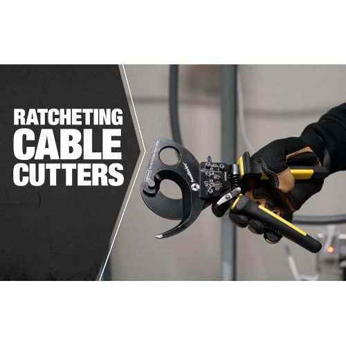  Southwire Tools & Equipment CCPR400 Ratcheting Cable Cutters With Comfort Grip Handles